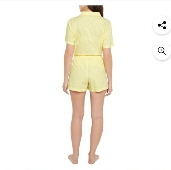 Gap Women's Pajama Set Soft Cotton Poplin Notch Collar Front Slash Pockets - Picture 2 of 10